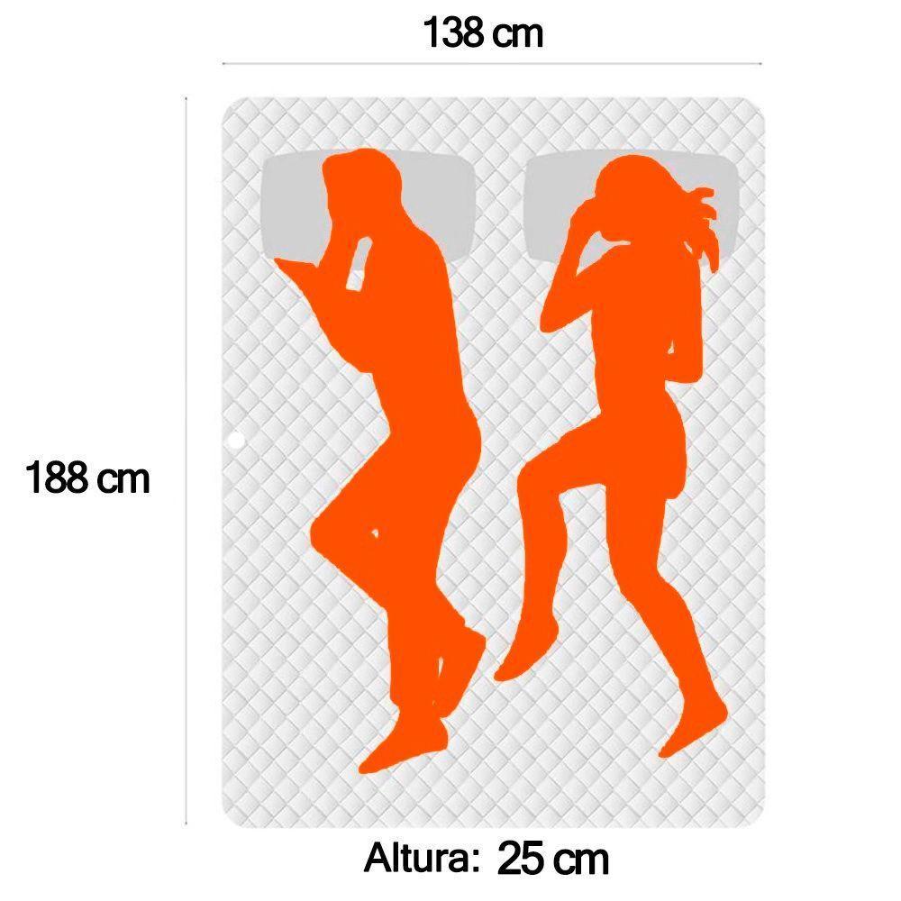 Cama Box Casal Sintético + Colchão Molas Ensacadas Sereneprime Sonnolux 138cm Marrom - Suporta Até 110kg Por Pessoa - 7