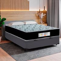 Cama Box Baú Casal Sintético + Colchão Molas Ensacadas Sereneprime Sonnolux 138x188x69 Cor:cinza - 2