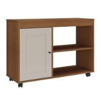 Rack Para Tvs 42' Com 4 Rodízios Guaraci Cinamomo Off White - 1