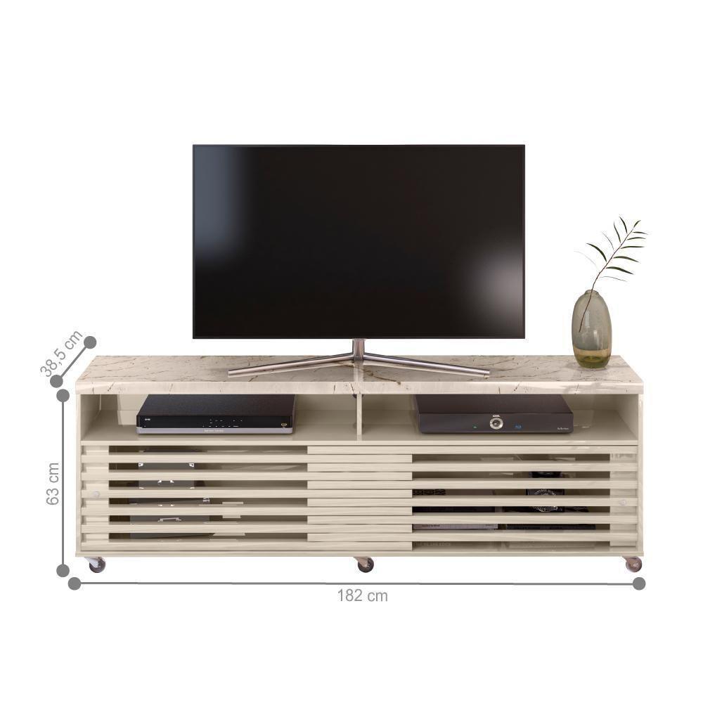 Rack Para Tvs Até 65 Polegadas Gaspar Calacata Off-white - 2