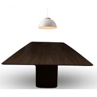 Mesa De Jantar Cone Retangular Duo 180x100cm Base Ébano Tampo Ébano - 3