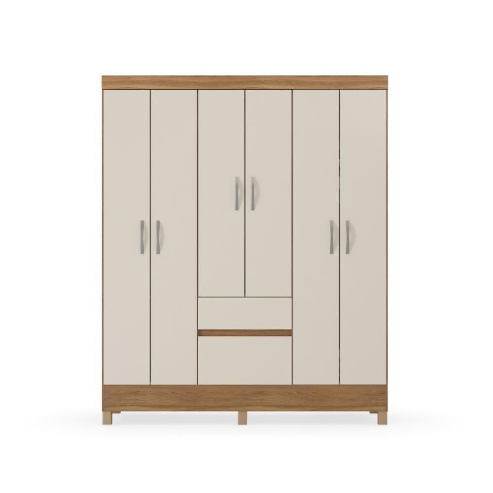 Guarda Roupa 6 Portas Forggia Amendola Off-white - 3