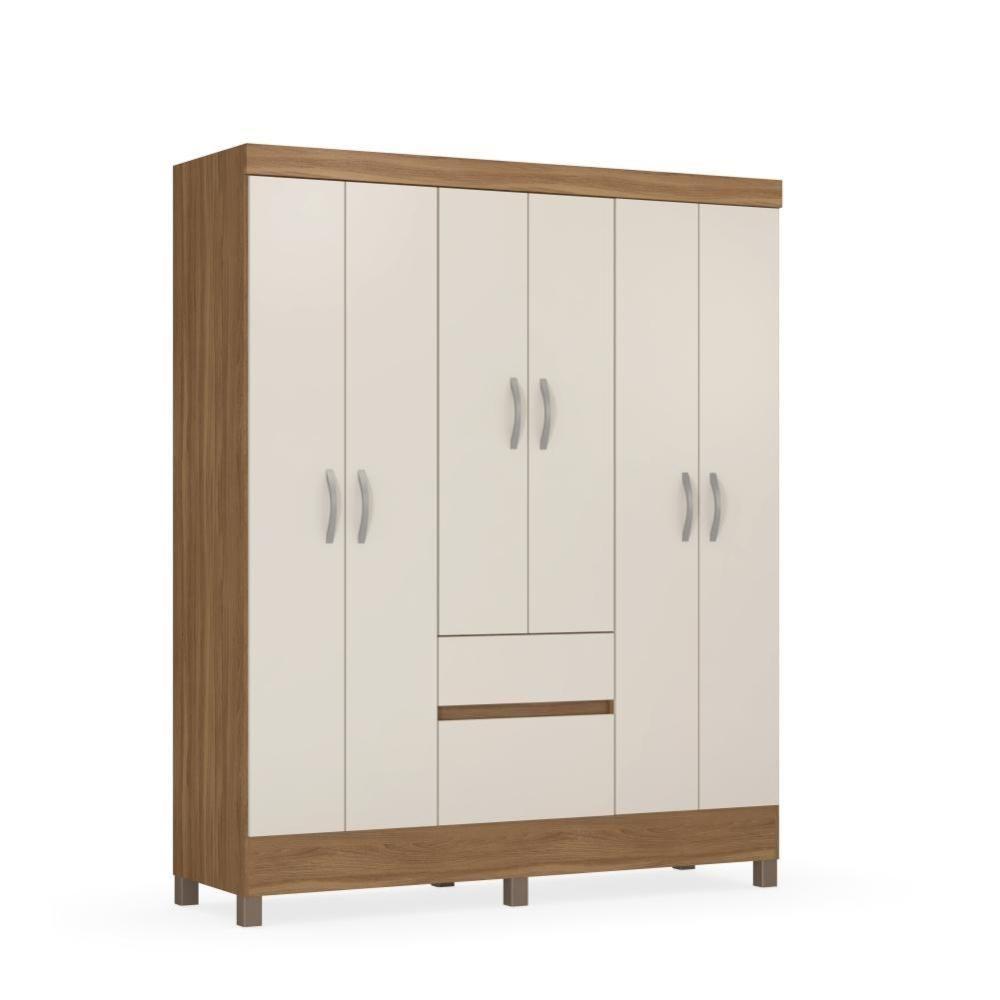 Guarda Roupa 6 Portas Forggia Amendola Off-white - 4