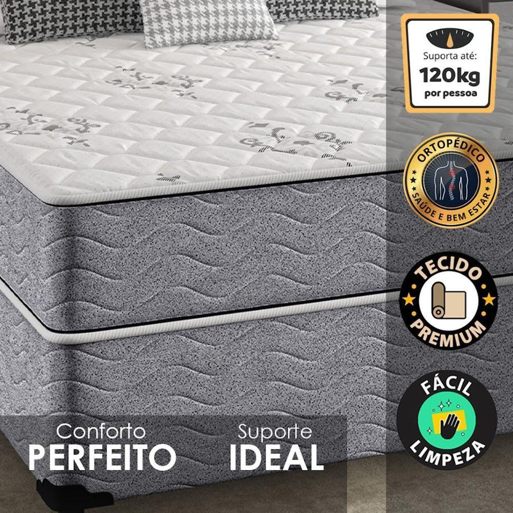Colchão Queen Espuma Ortopédico D33 Piemonte 158x198x23cm - 3