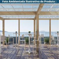 Mesa Bistrô Venice Fratini 110 Cm (altura) Com Tampo Redondo 60 Cm (largura) Polipropileno Preto - 5