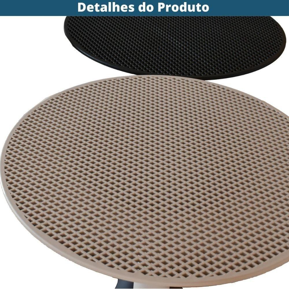 Mesa Bistrô Venice Fratini 110 Cm (altura) Com Tampo Redondo 60 Cm (largura) Polipropileno Nude - 4