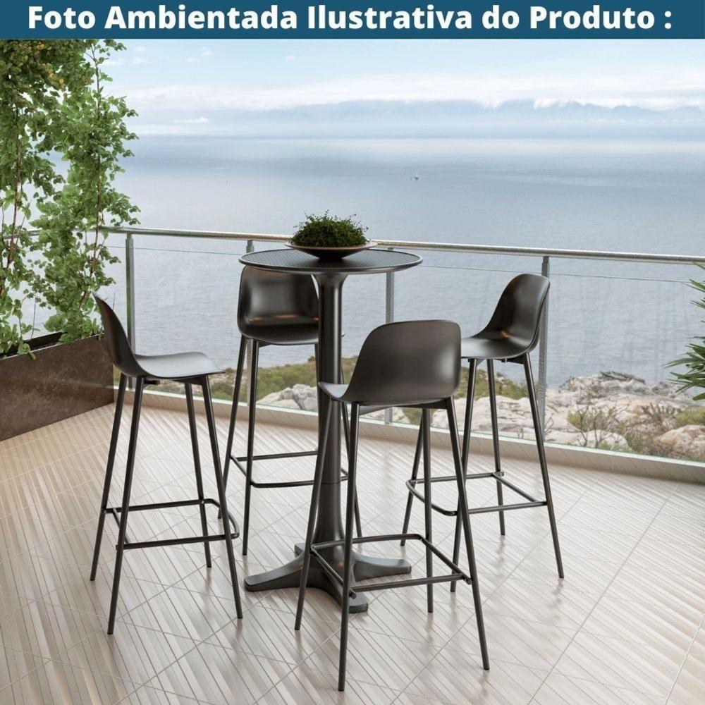 Mesa Bistrô Venice Fratini 110 Cm (altura) Com Tampo Redondo 60 Cm (largura) Polipropileno Nude - 5