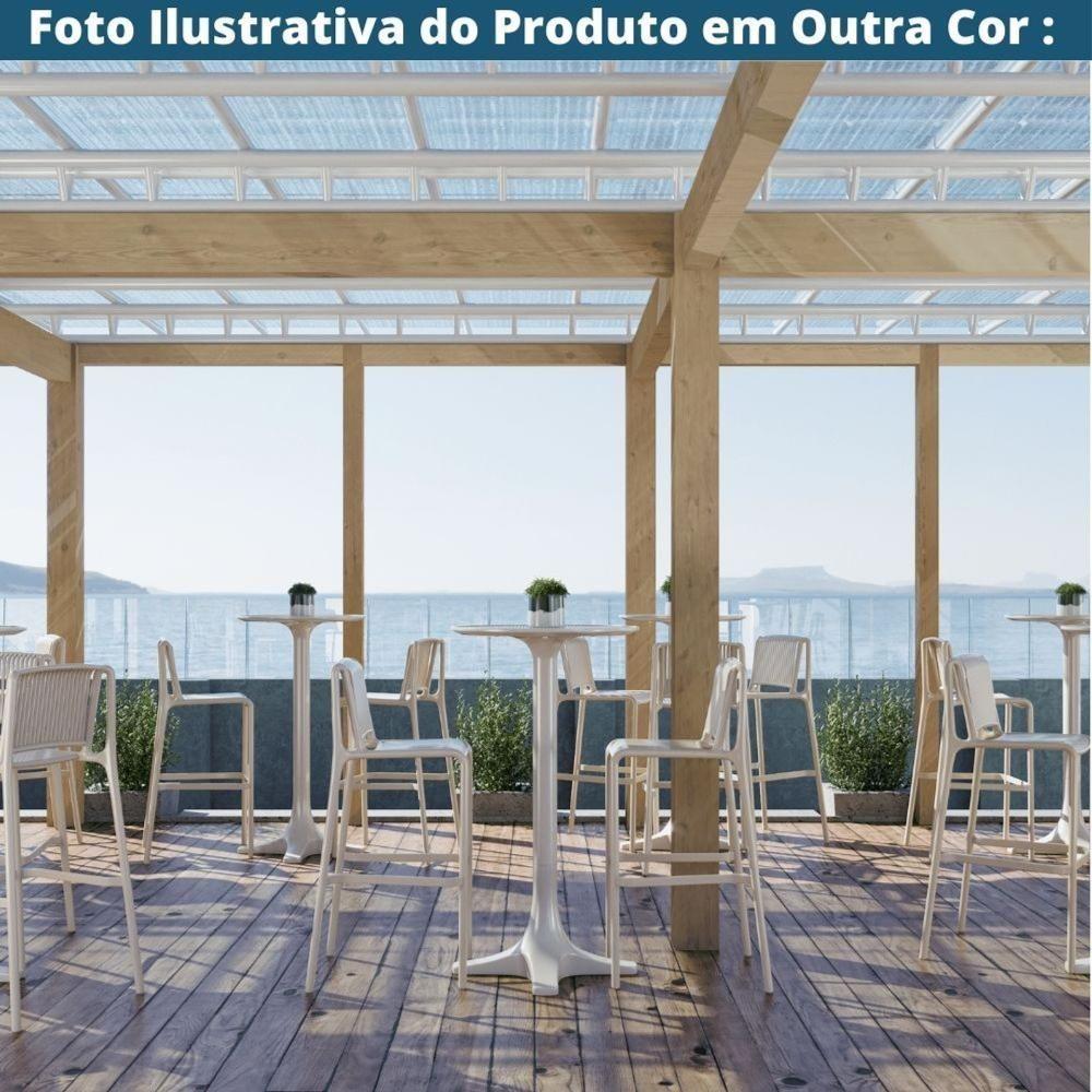 Mesa Bistrô Venice Fratini 110 Cm (altura) Com Tampo Redondo 60 Cm (largura) Polipropileno Nude - 6