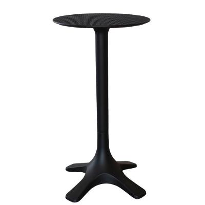 Mesa Bistrô Venice Fratini 110 Cm (altura) Com Tampo Redondo 60 Cm (largura) Polipropileno Nude