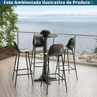 Mesa Bistrô Venice Fratini 110 Cm (altura) Com Tampo Redondo 60 Cm (largura) Polipropileno Nude - 5