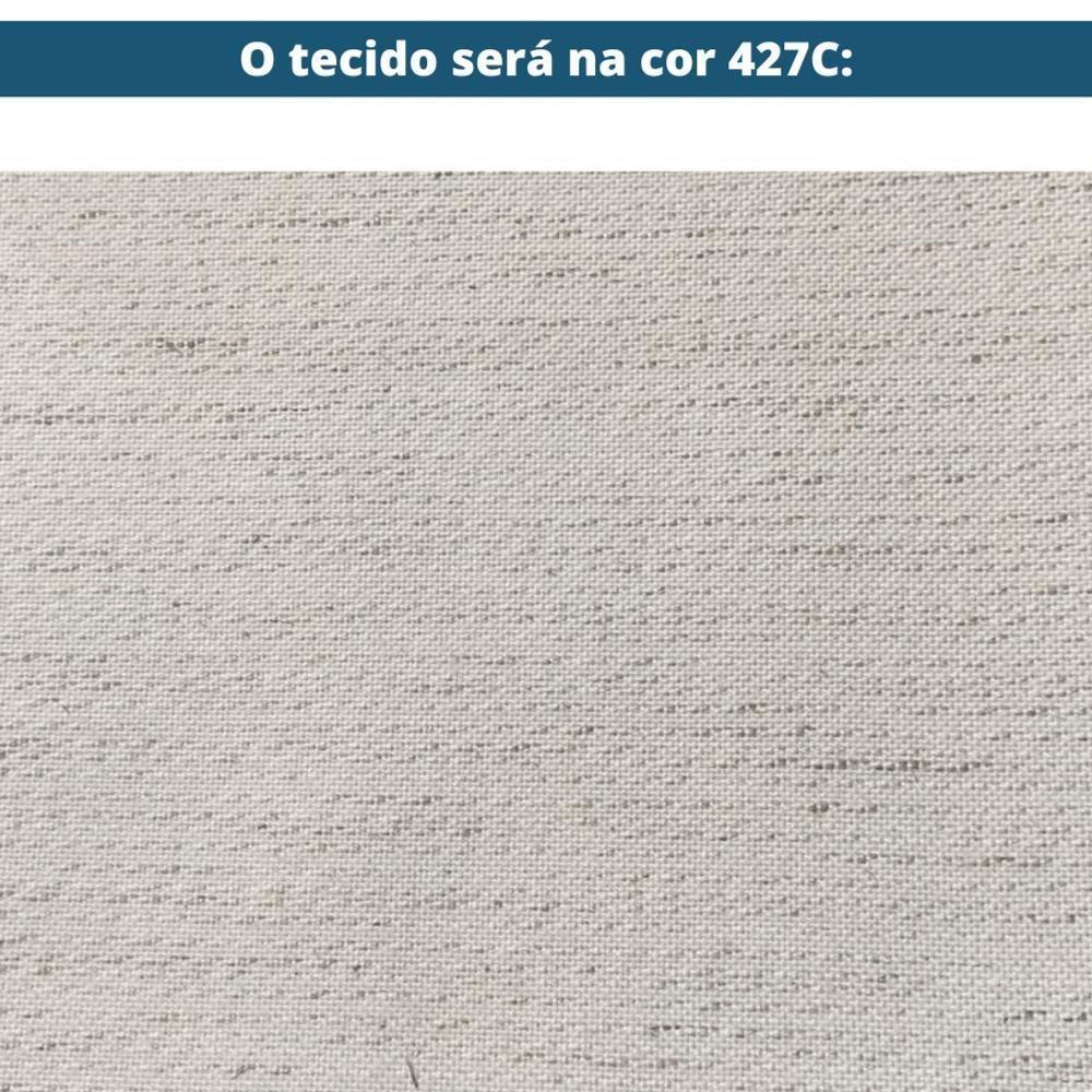 Puff Oslen Ozki 38 Cm (altura) Madeira Eucalipto Cedro Tecido Bege Corda Junco Natural - 5