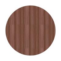 Mesa Zeta Ferro Preto 75 Cm (alt) Disco Redondo Tampo Mdp Redondo 70 Cm (larg) X 2,5 Cm (alt) Walnut - 3