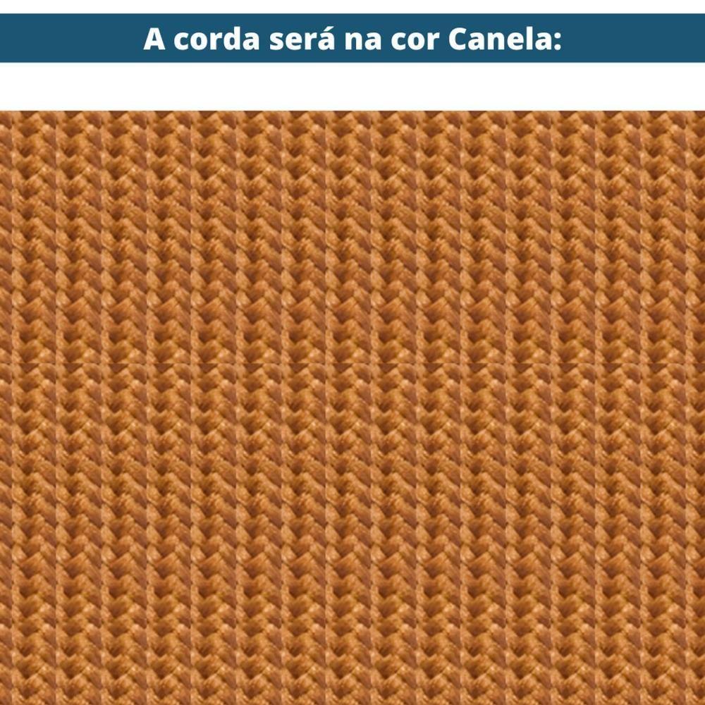 Poltrona Com Braço Acaé 76 Cm (largura) Ozki Madeira Eucalipto Cedro Tecido Bege C Corda Canela - 8