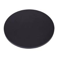 Mesa Zeta Ferro Preto 75 Cm (alt) Disco Redondo Tampo Mdp Redondo 60 Cm (larg) X 2,50 Cm (alt) Preto - 2