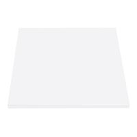 Mesa Zeta Ferro Branco 75 Cm (alt) Disco Redondo Tampo Mdp Quadrado 80 Cm (larg) X 2,50 Cm Alt Branco - 6