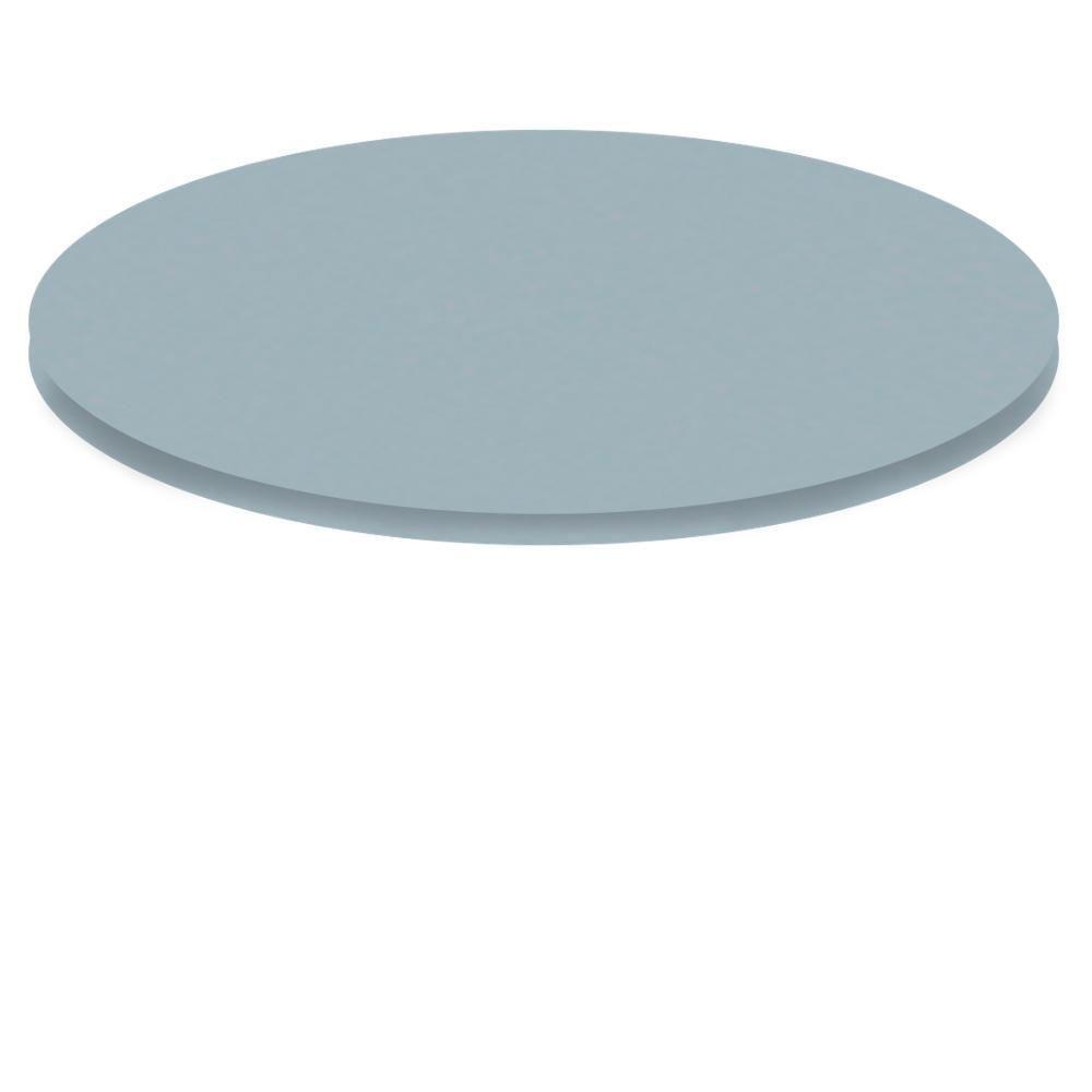 Mesa Zeta Ferro Preto 75 Cm (alt) Disco Redondo Tampo Mdp Redondo 60 Cm (larg) X 2,50 Cm (alt) Cinza - 4