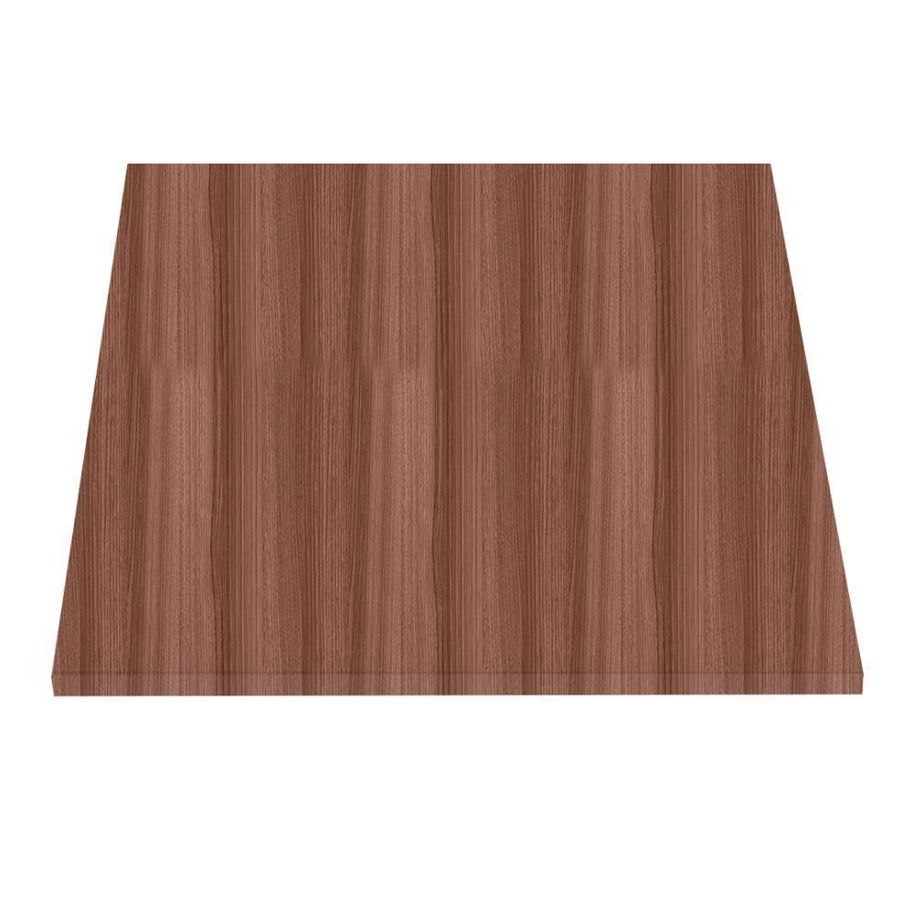 Mesa ômega Ferro Preto 74 Cm (alt) Base Em X Tampo Mdp Quadrado 70 Cm (larg) X 2,50 Cm (alt) Walnut - 3