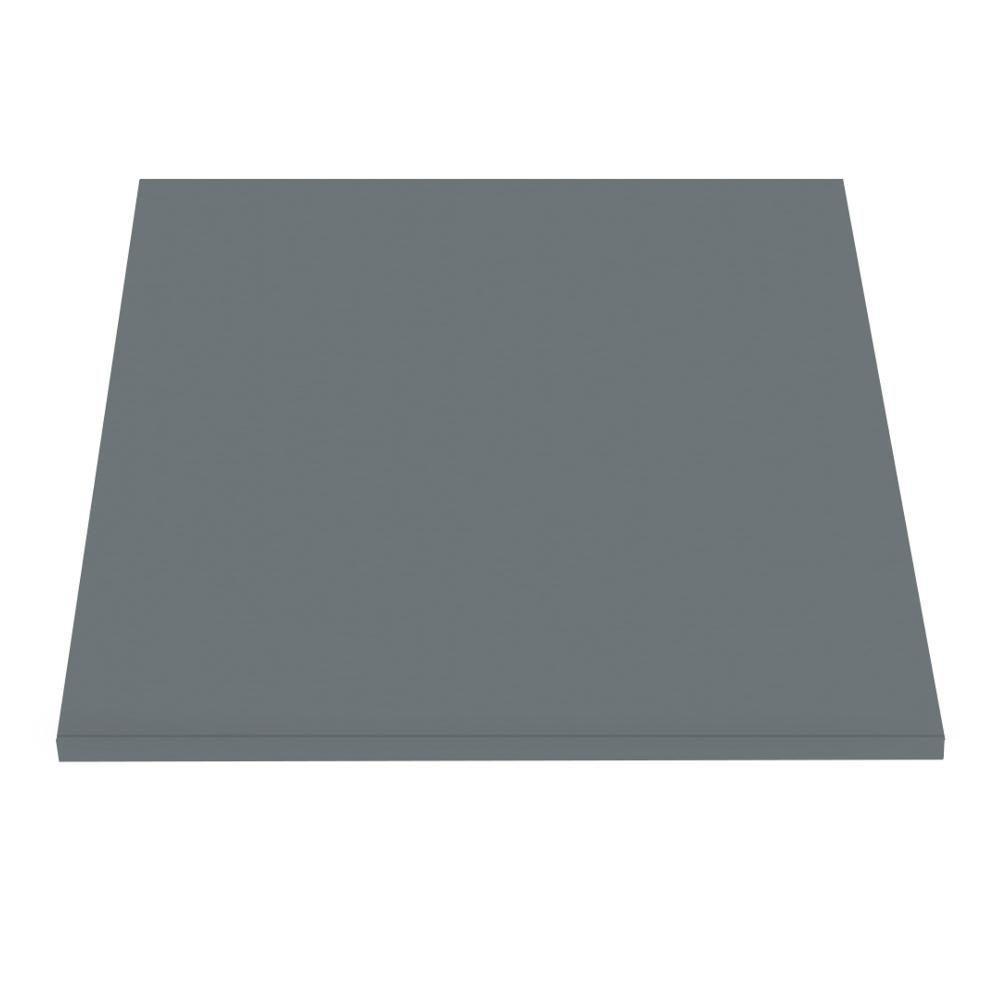 Mesa ômega Ferro Preto 74 Cm (alt) Base Em X Tampo Mdp Quadrado 70 Cm (larg) X 2,50 Cm (alt) Grafito - 3