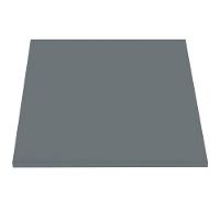 Mesa ômega Ferro Preto 74 Cm (alt) Base Em X Tampo Mdp Quadrado 70 Cm (larg) X 2,50 Cm (alt) Grafito - 3