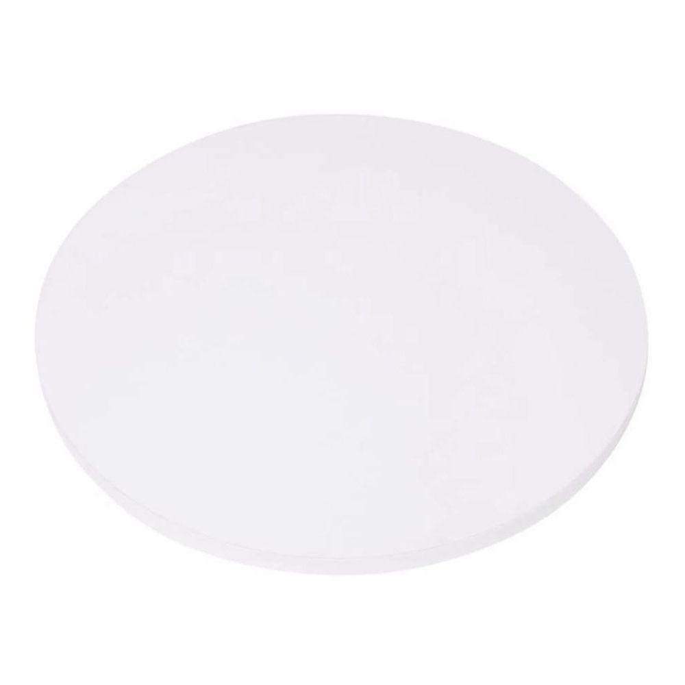 Mesa ômega Ferro Preto 74 Cm (alt) Base Em X Tampo Mdp Redondo 70 Cm (larg) X 2,50 Cm (alt) Branco - 4