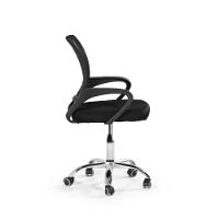 Kit 8 Cadeiras Secretária Office Base Giratória Em Tela Mesh - Preto - 5