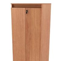 Armário Alto Para Escritório 2 Portas Com Chave Amêndoa - 6