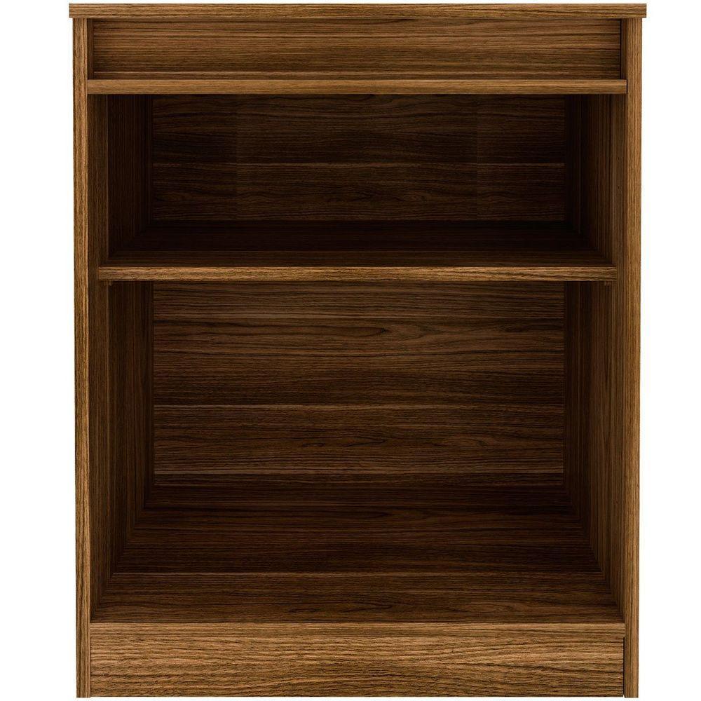 Balcão Para Escritório 2 Portas Com Chave Pequeno Nogal - 8