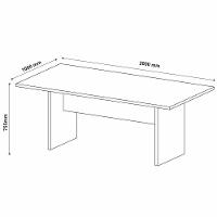 Mesa De Reunião Para Escritório Grande Rústico - 2