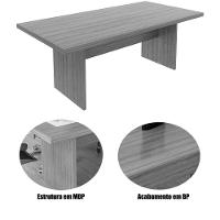 Mesa De Reunião Para Escritório Grande Rústico - 3