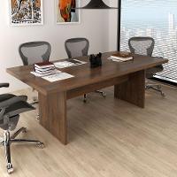 Mesa De Reunião Para Escritório Grande Rústico - 7