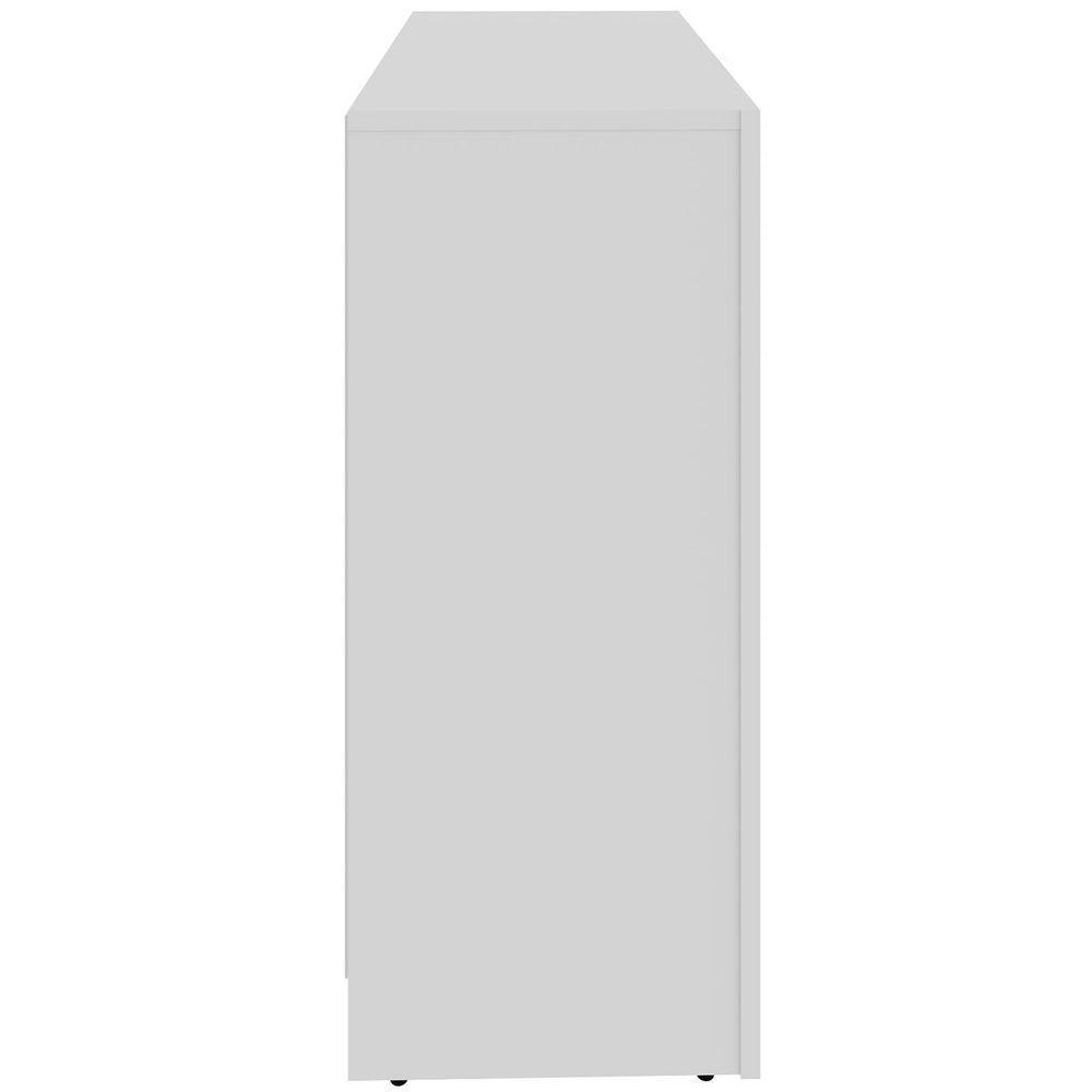 Armário Para Escritório Multiuso Baixo 2 Portas Branco - 9