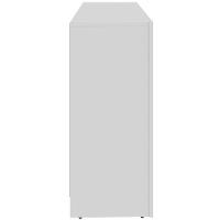 Armário Para Escritório Multiuso Baixo 2 Portas Branco - 9