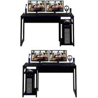 Mesa Para Computador Gamer Espaço Para 2 Monitores E Cpu Preto/verde