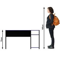 Mesa Para Computador Gamer Espaço Para 2 Monitores E Cpu Preto/verde - 5