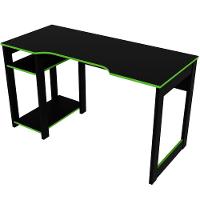 Mesa Para Computador Gamer Espaço Para 2 Monitores E Cpu Preto/verde - 6