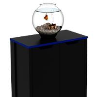 Armário Gamer Para Escritório Multiuso Baixo 2 Portas Preto/azul - 8