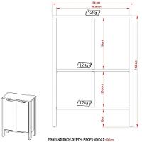 Armário Gamer Para Escritório Multiuso Baixo 2 Portas Preto/vermelho - 7
