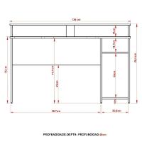 Mesa Para Computador Gamer Espaço Para 2 Monitores E Cpu Preto/vermelho - 5