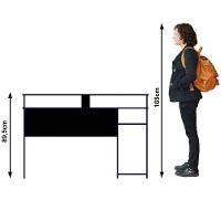 Mesa Para Computador Gamer Espaço Para 2 Monitores E Cpu Preto/vermelho - 6