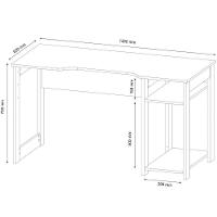Mesa Para Computador Gamer Espaço Para 2 Monitores E Cpu Preto/vermelho - 3