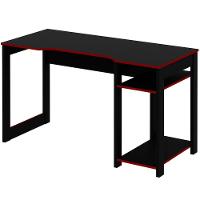 Mesa Para Computador Gamer Espaço Para 2 Monitores E Cpu Preto/vermelho - 8