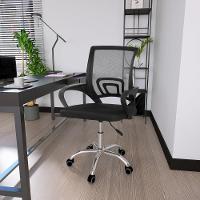 Kit 4 Cadeiras Secretária Office Base Giratória Em Tela Mesh - Preto - 5