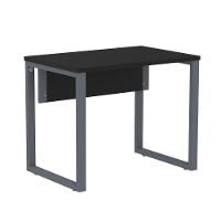 Mesa Escritório P25 Tub Pandin 90 Cm (larg) Tampo Mdp Preto Pé Aço Tubular Grafito - 1