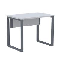 Mesa Escritório P25 Tub Pandin 90 Cm (larg) Tampo Mdp Cinza Pé Aço Tubular Grafito - 1