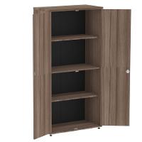 Armário Alto P25 Pandin 80 Cm (largura) Em Mdp Cor Walnut Com 2 Portas E 3 Prateleiras - 2