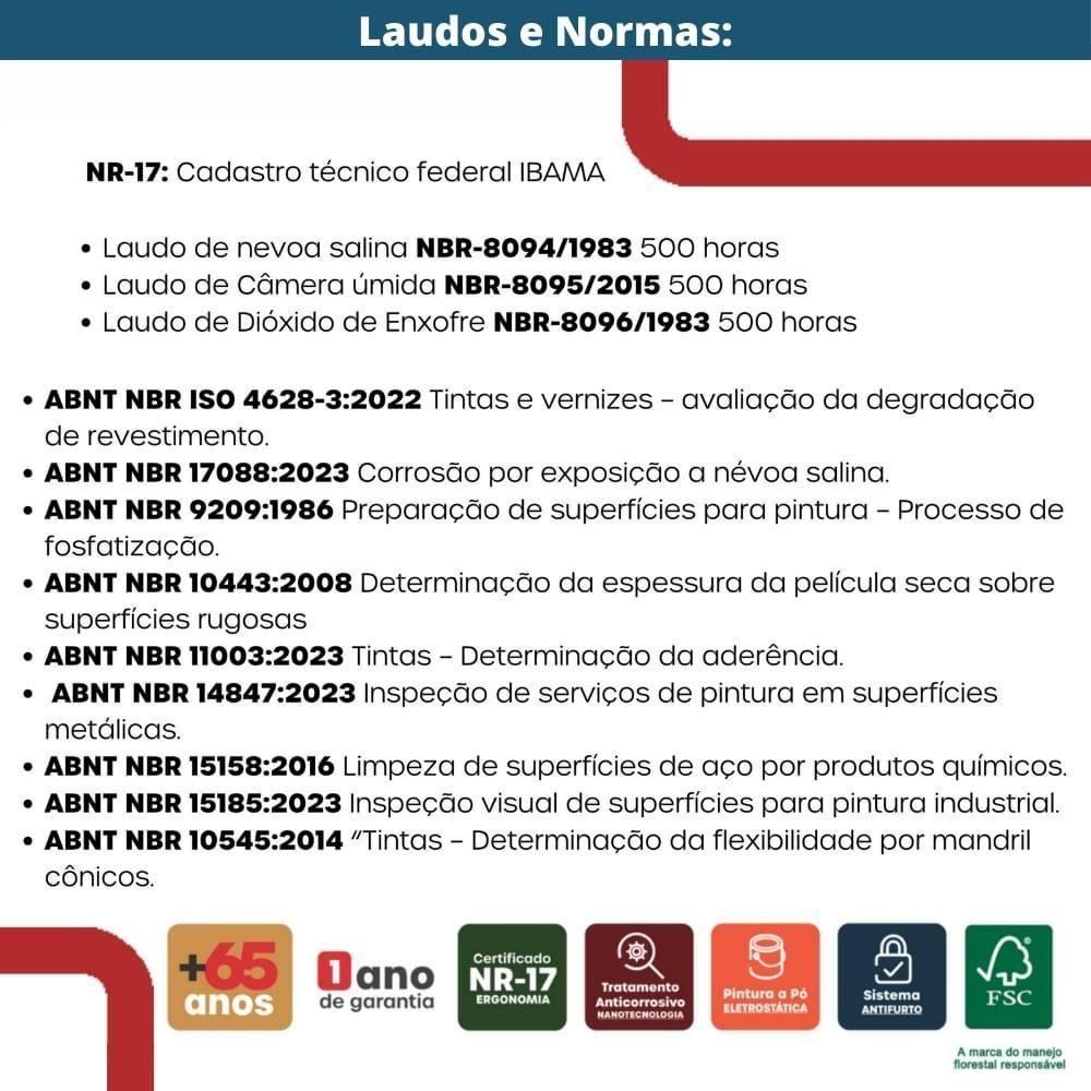 Armário De Arquivo Oficio 4 Gavetas Pandin 47 Cm (larg) Aço Branco C- Frente Gaveta Preta C- Chave - 10