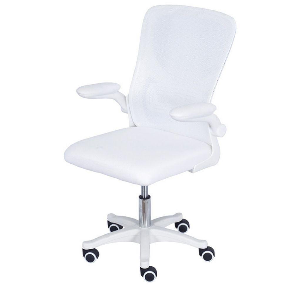 Cadeira Escritório Giratória Nr-17 Diretor Bogotá Or Design Tela Mesh Branca Base Rodízio Nylon Branco - 1