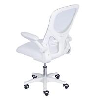 Cadeira Escritório Giratória Nr-17 Diretor Bogotá Or Design Tela Mesh Branca Base Rodízio Nylon Branco - 3