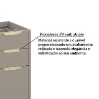 Balcão De Cozinha Para Pia 120cm 2 Portas E 3 Gavetas Sem Ta Cinammon/cinammon - 3