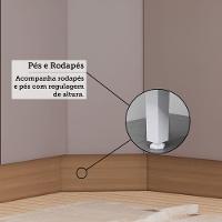 Balcão Diagonal 74cm 1 Pt Elegance Luciane Móveis Freijó/cinammon - 6